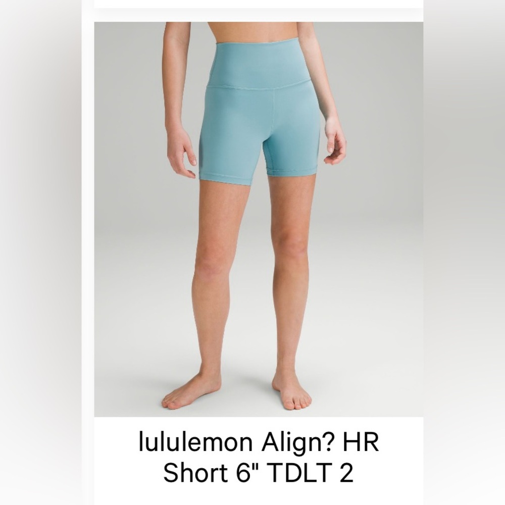 lululemon athletica Align High-Rise Teal Shorts